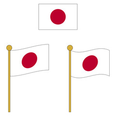 日本の国旗セット
