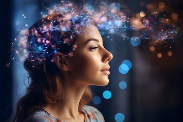 Digital Brain processing big data, analysis information