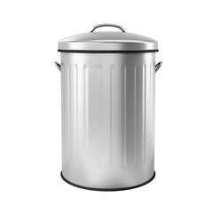 Trash can isolated on transparent, AI Generated