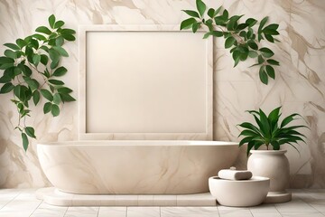 bathroom with plant