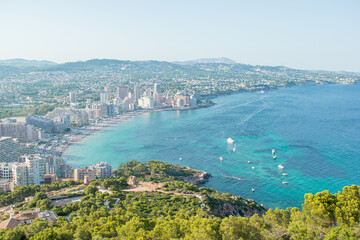 Views from the Penon de Ifach (Calpe, Spain).