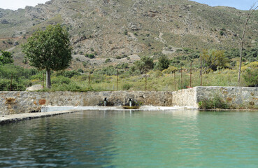 Réservoir à Orné près de Spili en Crète
