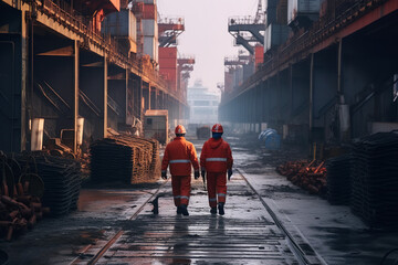 Fototapeta premium workers at work