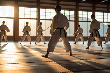 judoka in a dojo