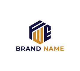 FWE logo design vector
