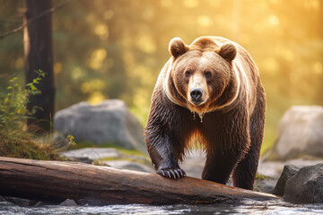 Obraz premium brown bear cub