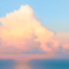 Abstract Defocused  Sunrise sky background. Abstract colorful blurred backdrop  for web design.