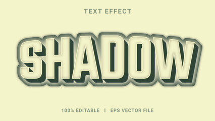 Modern editable shadow text effect 3d text effect