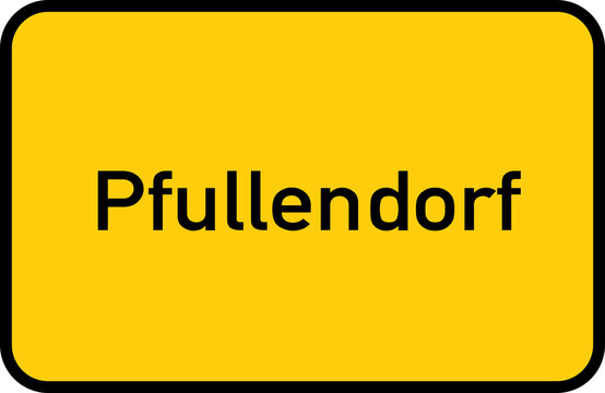 City sign of Pfullendorf - Ortsschild von Pfullendorf