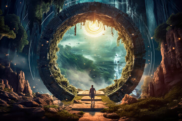 Mystical portal leading to a different dimension.