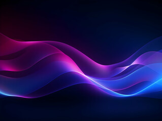 Dark abstract curve and wavy background with gradient and color, Glowing waves in a dark background, Curvy wallpaper design