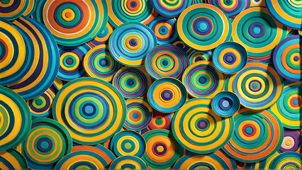 Fototapeta na wymiar colorful round abstract 