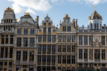 Grand Place of Bruxelles in a sunny day