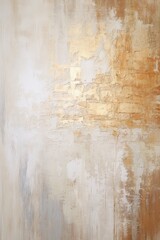 Abstract Elegance: A Beige Textured Painting with Graceful Gold Brushstrokes - An Artistic Masterpiece Blending Creative Brushwork and Visual Expression.

