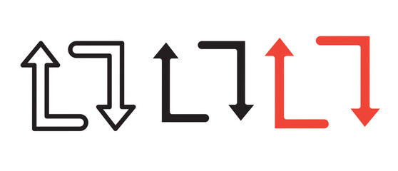 Loop arrow icon vector illustration