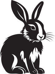 Fototapeta na wymiar Vector Easter Bunny Graphics for Versatile Use Easter Bunny Vector Elements Springtime Delight