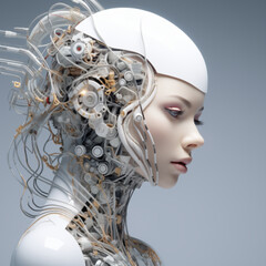 portrait of a woman with a hairstyle