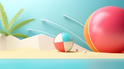 Summer backgrounds for banners, summer posters and advertising. Summer concept design templates with copy space for text. 