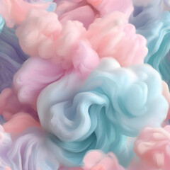 Pastel cotton candy abstract background