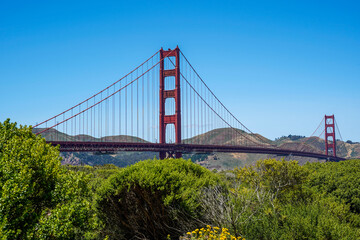Golden Gate Bridge in San Francisco, California.