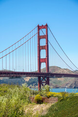 Golden Gate Bridge in San Francisco, California.