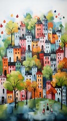 A vibrant and patriotic Depiction of a country