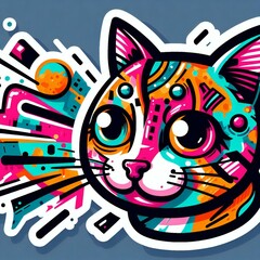 Generative AI Cat Sticker