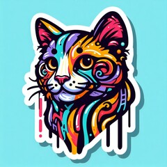 Generative AI Cat Sticker