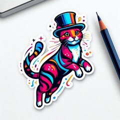 Generative AI Cat Sticker