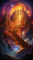 Obraz premium Beautiful Wallpaper of a Fantasy Illustration
