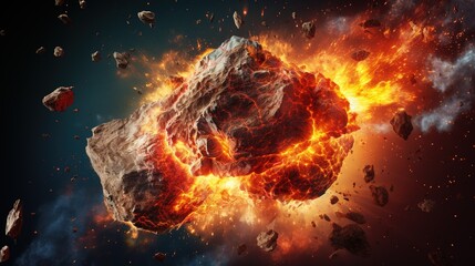 Comet falling toward earth for massive destruction