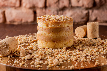 Bolo de paçoca amendoim - Peanuts minicake