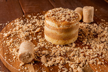 Bolo de paçoca amendoim - Peanuts minicake