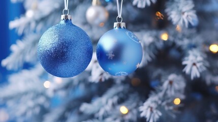  Blue Christmas Tree Decorations and Ornaments
