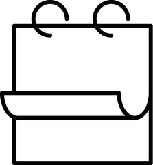 Calendar Icon for Sites and Webs. Vector Illustration for web sites, apps, design, banners and other purposes