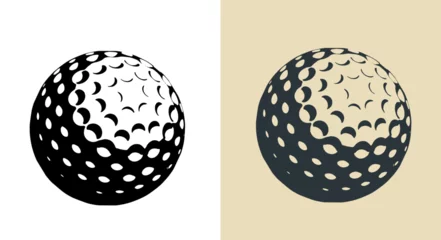 Fotobehang Golf ball illustrations © blacklight_trace