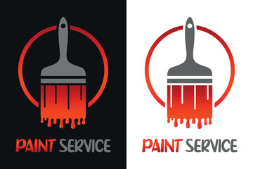 Farbpinsel, Streichen, Malerbetrieb - Logo, Firmenzeichen