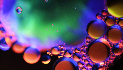 abstract colorful background with bubbles created using artificial intelligence