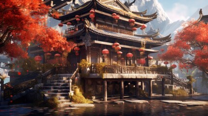 Traditional Japanese/Chinese Tea House