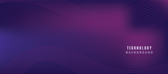 Abstract Digital Technology Futuristic Blue Purple Background.