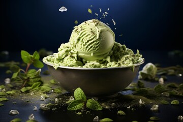 Mint ice-cream