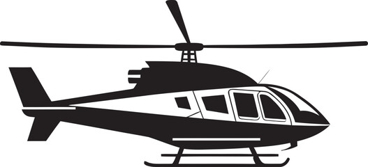 Rotorcraft Reflections Vectorized Illustrations High Flying Imagery Helicopter Vector Showcase