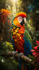 Obraz premium a macaw
