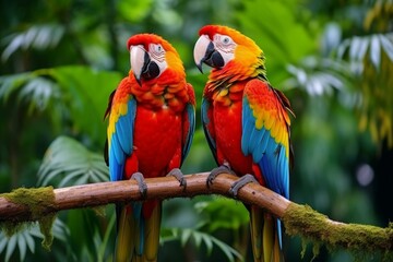 Brazilian macaws. Generative AI