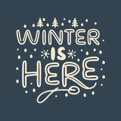 Fototapeta premium Winter T-shirt Design