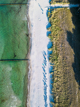Aerial View of the beach in Zingst