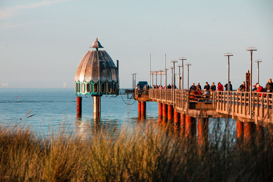 Zingst Pier at the Baltic Sea