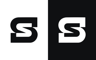 S letter logo design icon - obrazy, fototapety, plakaty
