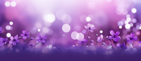 Natures environment offers a violet bokeh background