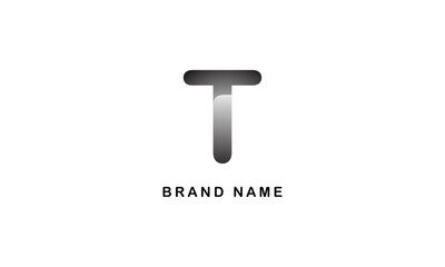 T creative brand minimal logo design
